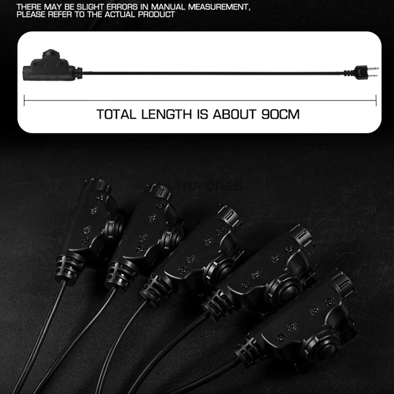 Auriculares tácticos PTT U94-V2 para ICOM MIDLAND KENWOOD MOTOROLA TAIKABOUT enchufe para teléfono móvil accesorios para auriculares de caza