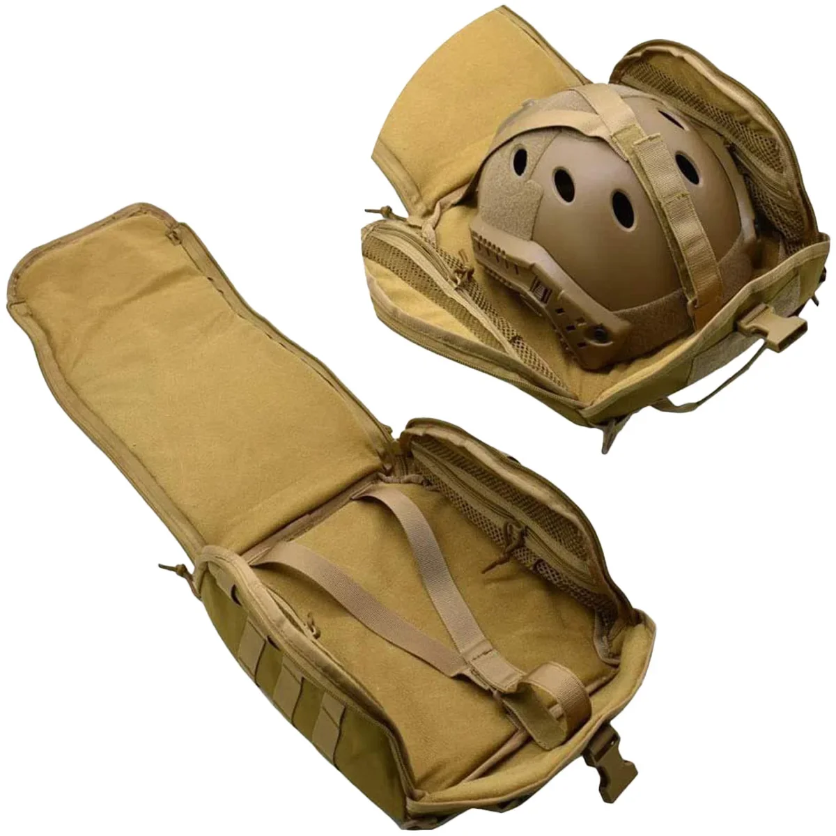 Bolsa táctica para casco, bolsa de transporte multiusos Molle para deportes al aire libre, caza y tiro - imagen 4