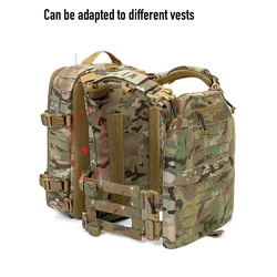 Mochila táctica de nailon 1000D para caza, bolsa portadora de placa Molle, mochila ligera para senderismo, Compatible con chaleco, mochila deportiva