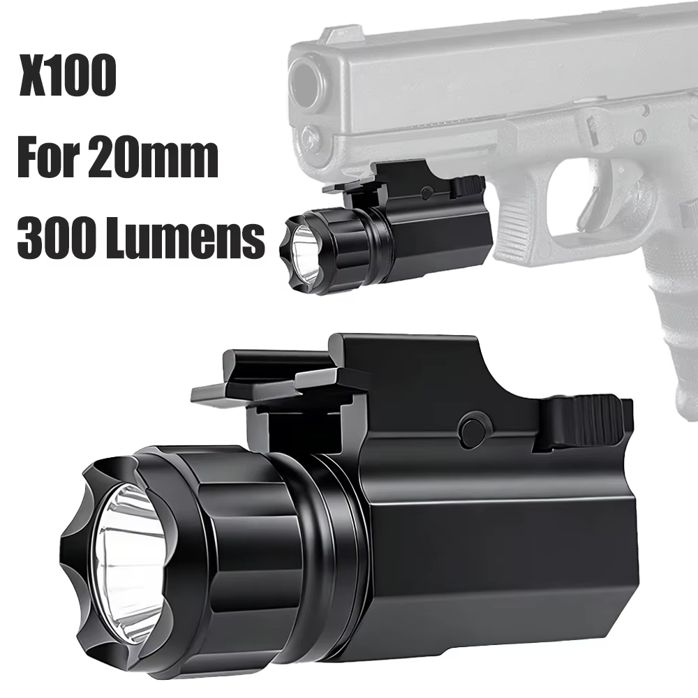 Linterna táctica para arma con riel Picatinny LED