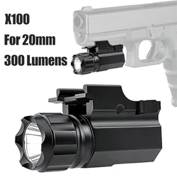 Linterna táctica para arma con riel Picatinny LED