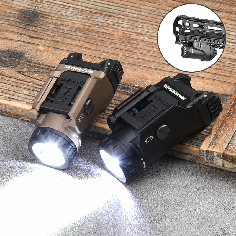 Nueva linterna táctica FOXTROT1X colgante, iluminación de 800lm, arma de caza, pistola de aire, luz de reconocimiento, luz LED, pista de 20mm - imagen 2