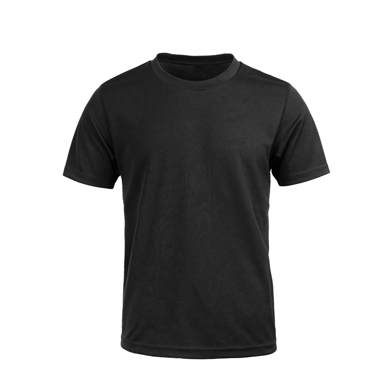 Ropa de entrenamiento táctico de secado rápido, camiseta holgada y transpirable de manga corta para hombre, top deportivo de color sólido - imagen 2