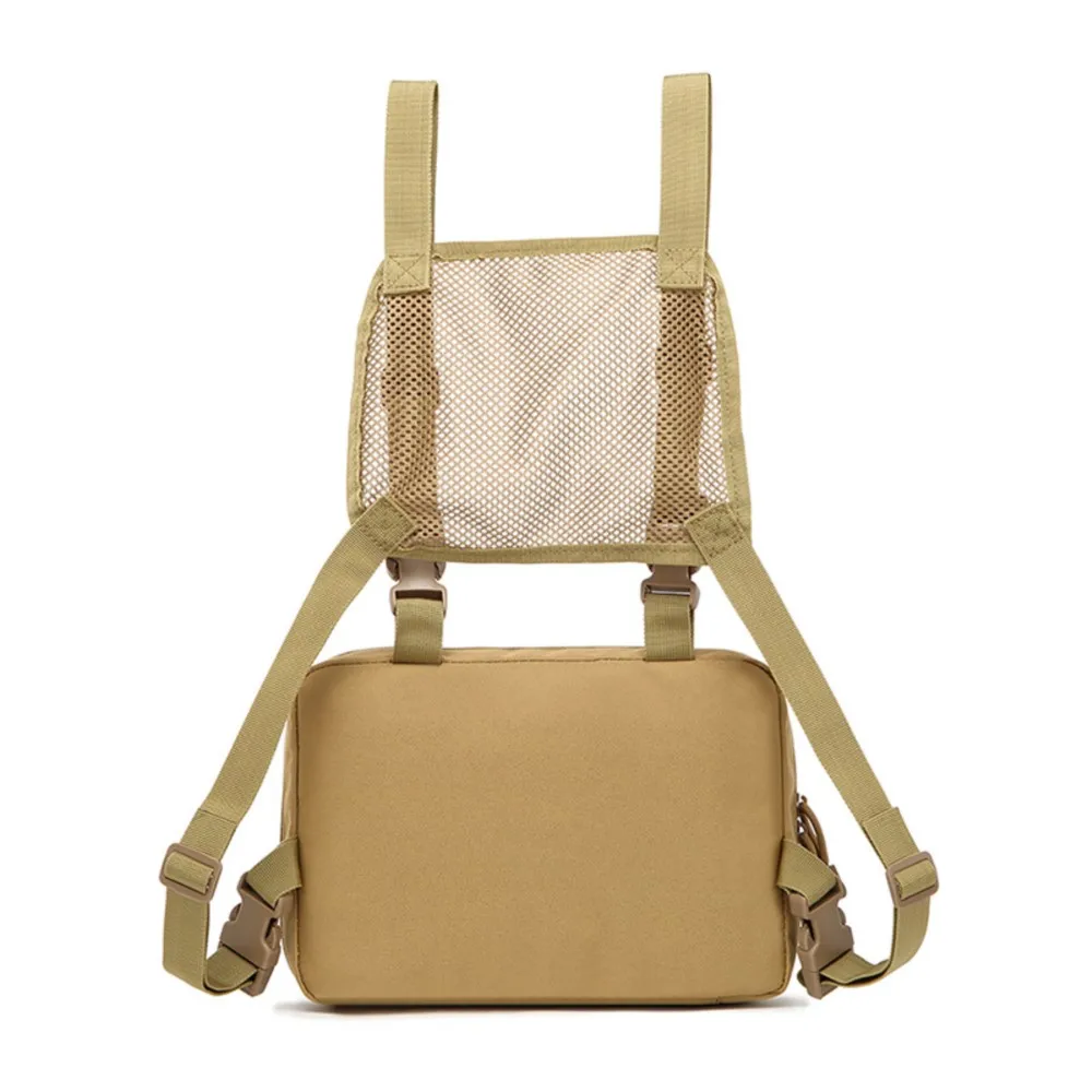 Bolsa de pecho táctica para exteriores, almacenamiento de pistola, revistas, herramientas de caza, MOLLE, bolsa multifuncional de corte láser - imagen 3