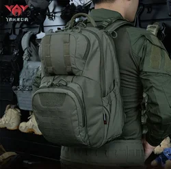 Mochila táctica YAKEDA 26L, mochila de camuflaje EDC MOLLE impermeable, bolsa de asalto para senderismo, Camping, caza, viaje, mochila para montar