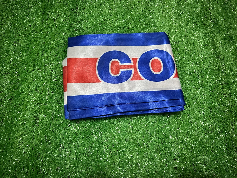 Sky Flag 2026 Bufanda Costa Rica Satén Doble Cara Borlas Fútbol - imagen 5