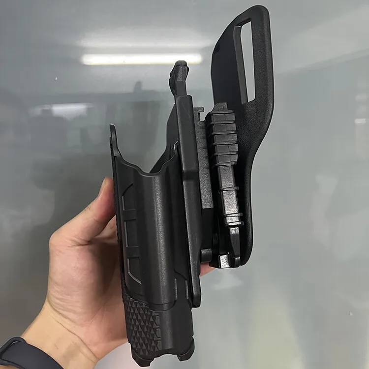 Funda táctica X300U-A linterna Universal pistola de tiro cinturón funda de liberación rápida caza Airsoft Wargame Gun Carry - imagen 4
