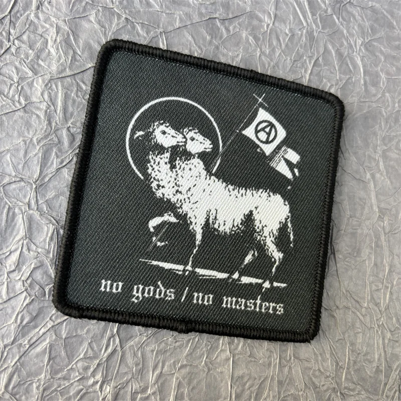 Parche impreso con insignia de moral táctica de cabra para ropa, equipo para exteriores, parches militares con gancho y bucle, pegatinas para mochila - imagen 4
