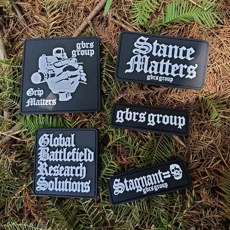 Insignia de moral de PVC con gancho y bucle, brazalete luminoso, grupo GBRS, mochila táctica, pegatina, casco, decoración de tela 3D - imagen 2