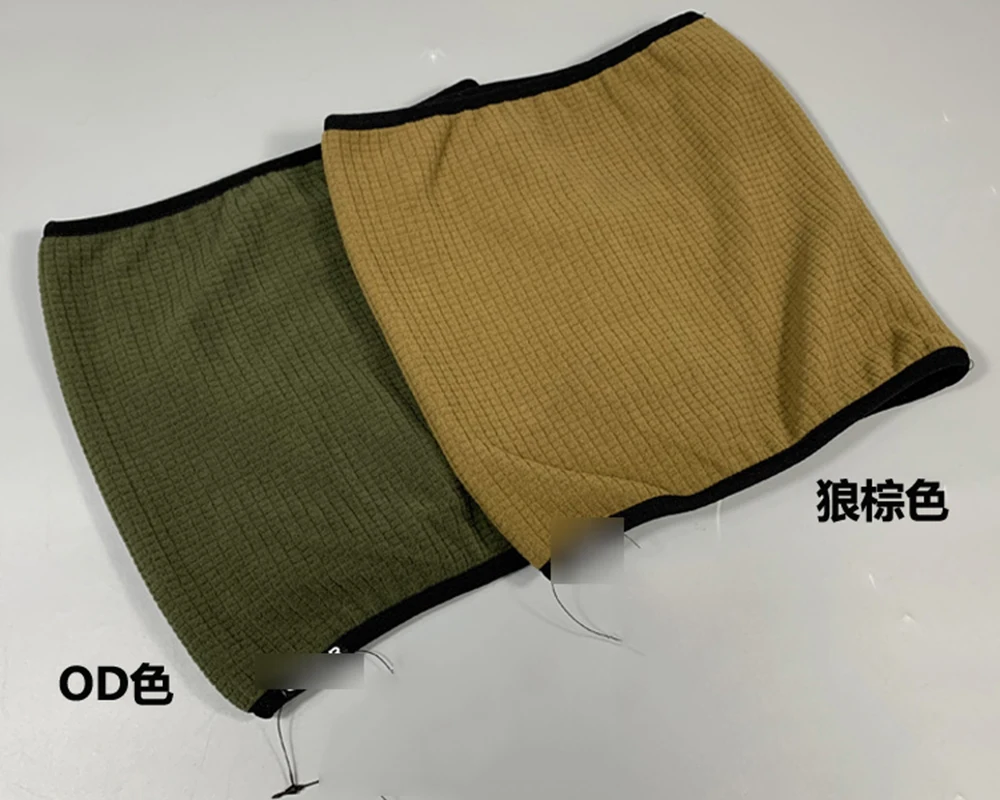 Bufanda táctica al aire libre cálida de doble cara ligera gruesa de lana a cuadros para exteriores, bufanda, mascarilla, tocados - imagen 5