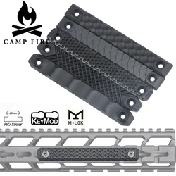 Cubierta de riel CNC RS para m-lok y Keymod versión larga 12cm Airsoft Rifle de caza aleación de aluminio guardamanos accesorios de Panel de riel
