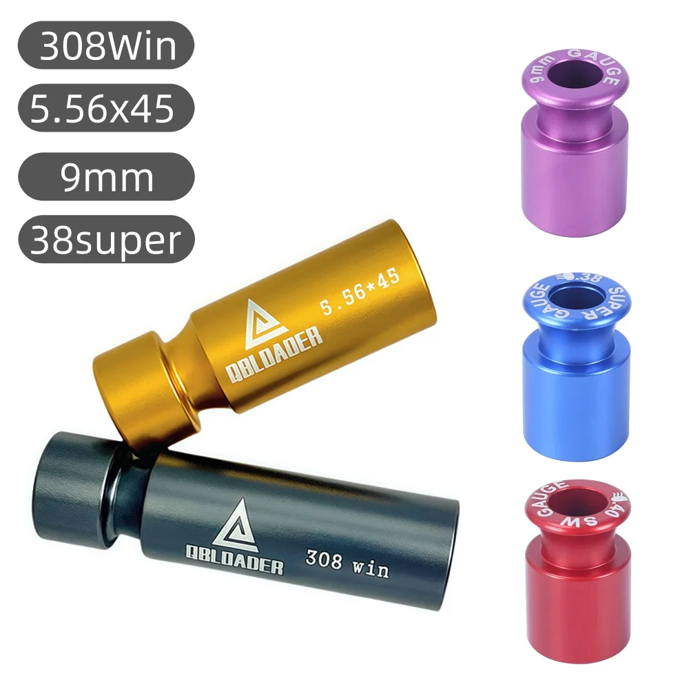 Comprobador de balas de munición táctica, medidor de cartucho, comprobador de cámara de Rifle para 9mm, 5,56x45mm, 308Win, 7,62mm, accesorio para pistola de caza - imagen 4