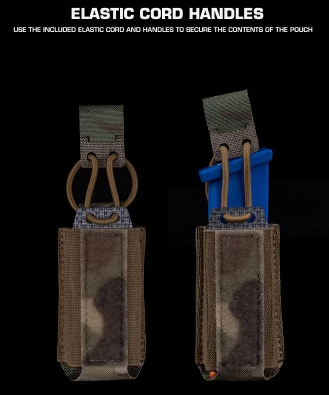 Bolsa de almacenamiento MAG individual de 9mm, equipo para exteriores, linterna, suministros de primeros auxilios, bolsa de almacenamiento multifunción de 9mm, bolsa Mag individual - imagen 4