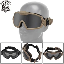 Gafas tácticas antiniebla Airsoft CS con lentes intercambiables