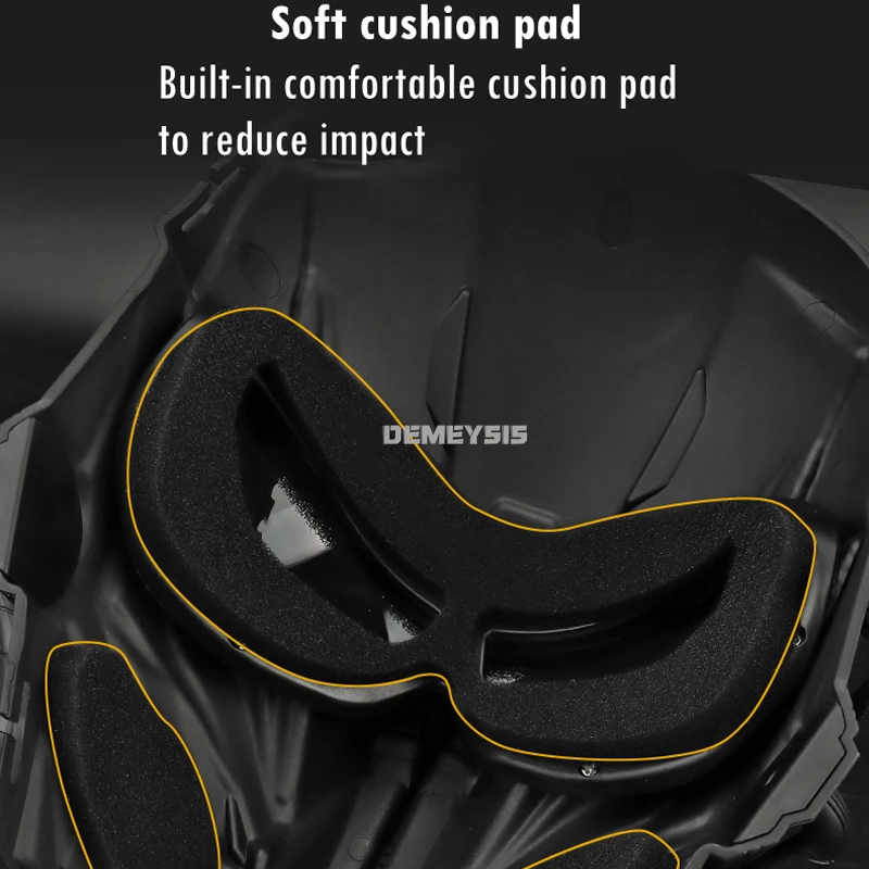 Máscaras tácticas de cara completa, mascarada de Halloween, Cosplay, cabeza, máscara, equipo de juego de guerra, caza, máscaras de Paintball Airsoft - imagen 4