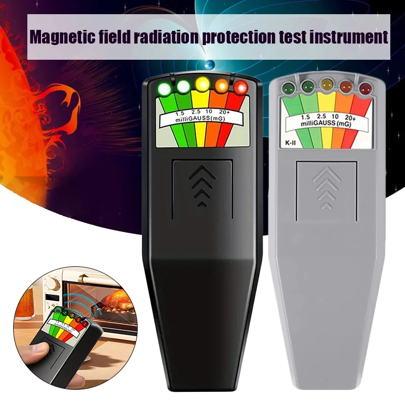 Detector de dosímetro de radiación de campo electromagnético EMF LCD profesional K2 para caza de fantasmas - imagen 2