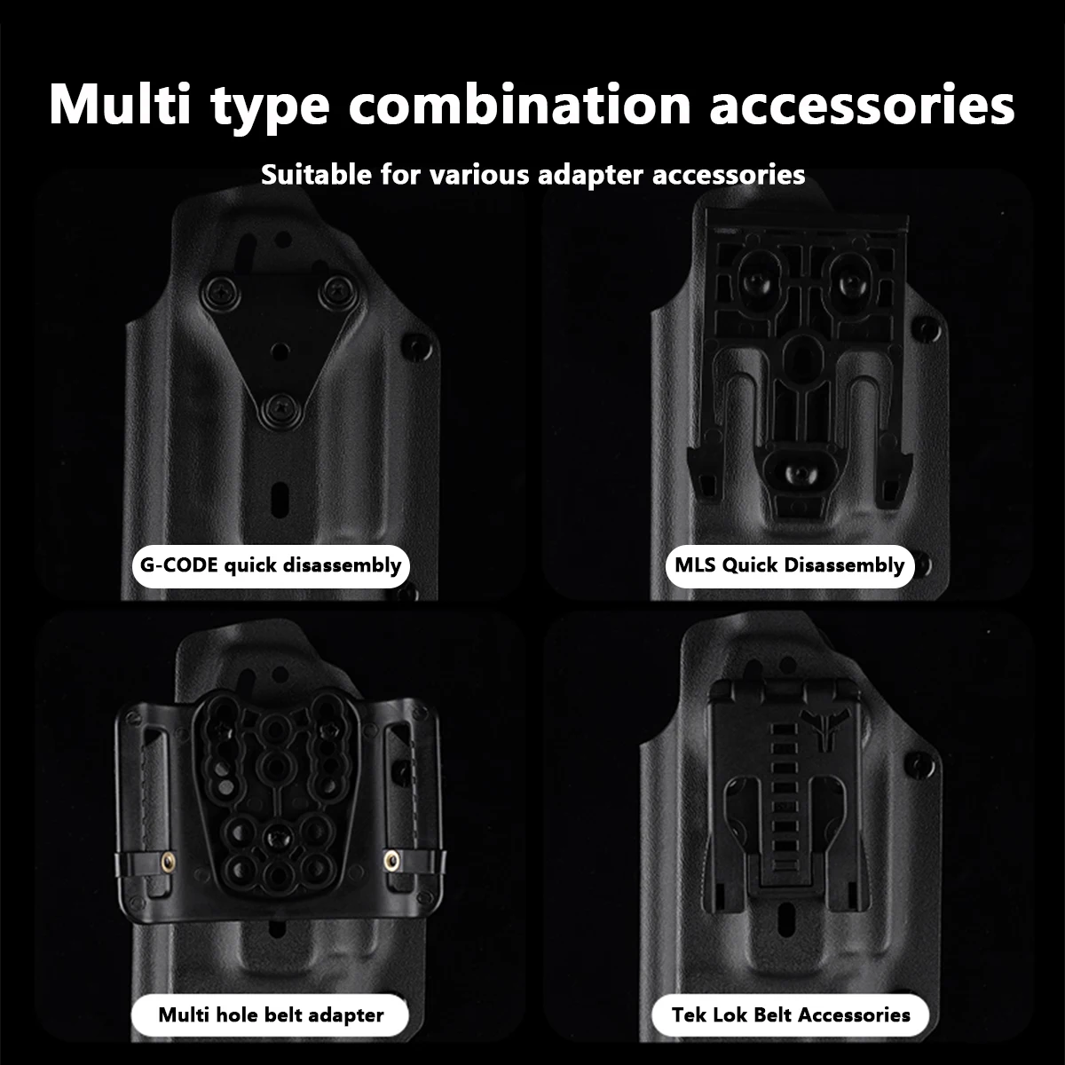 Funda táctica compatible con linterna SF X300 Ultra Kydex ligera para GLOCK 17 19 19X 22 23 34 35 45 9mm.40 fundas para pistola de caza - imagen 5