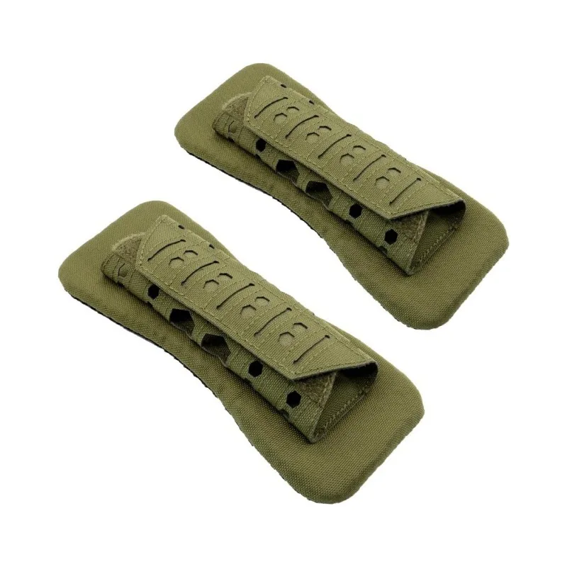 Almohadilla de hombro táctica a prueba de golpes, almohadillas de alivio de presión, correas para mochila, transpirable, antideslizante, para deportes al aire libre, Airsoft, 2 uds. - imagen 5