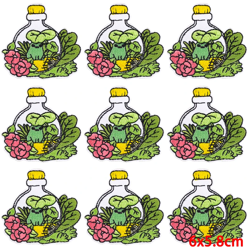 10 unids/lote parches bordados de dibujos animados de Anime para ropa Animal fusible/parche de costura letras proverberación hierro en parches en la ropa - imagen 5