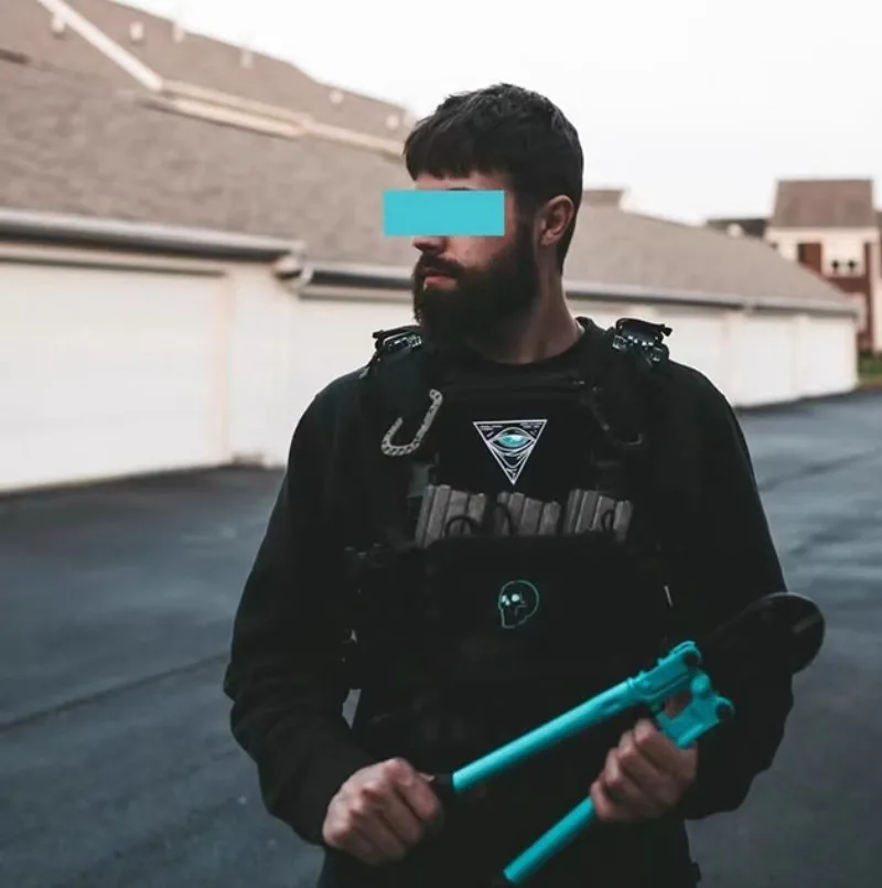 Accesorios para bolsas al aire libre WHITEPHOSPHOR Ojo de Dios luminoso PVC Moral táctico mochila insignia gancho bucle ropa pasta brazalete - imagen 3