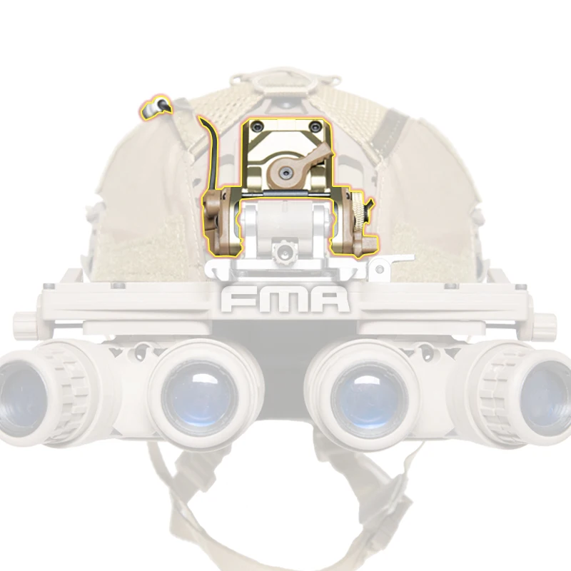 FMA táctico funcional GSGM casco NVG visión nocturna soporte de camión volquete con soporte de Base de casco TB1301 - imagen 3
