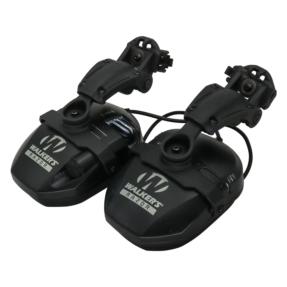 Orejeras electrónicas HEARGEAR, riel de arco táctico, adaptable para Walkerrazor, protección auditiva delgada, Airsoft, tiro, caza - imagen 5