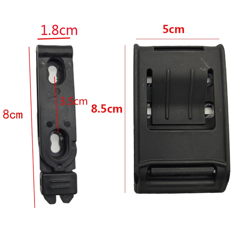 Clip de cintura táctico KYDEX, vaina MOLLE-LOK, funda para cuchillo, revista, funda, Clip, abrazadera trasera, accesorios de caza - imagen 5