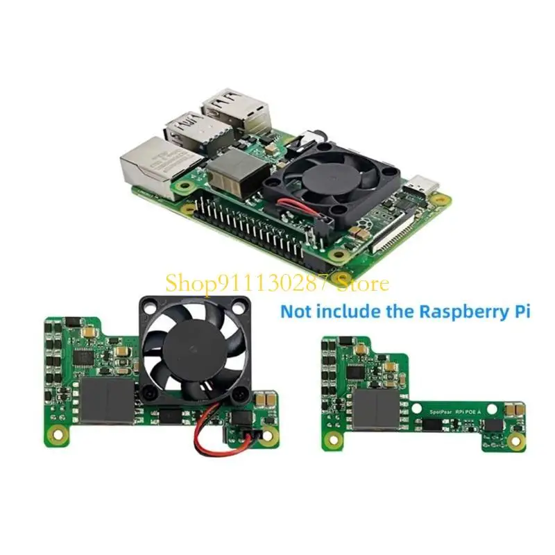 J1HC Poe Hat para 4 Tipo B y 3 con ventilador enfriamiento y potencia 802.3at rehabilitación sobre expansión - imagen 2