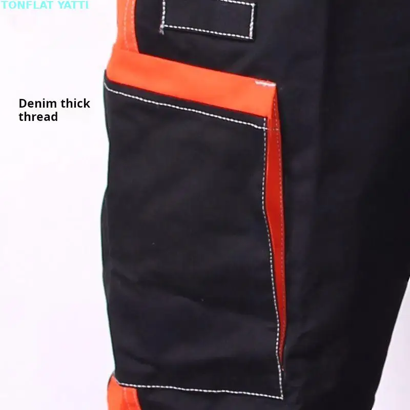 Monos de reparación de automóviles, tirantes multibolsillo, instalación de puertas y ventanas, tirantes de hilo elástico para ropa - imagen 5