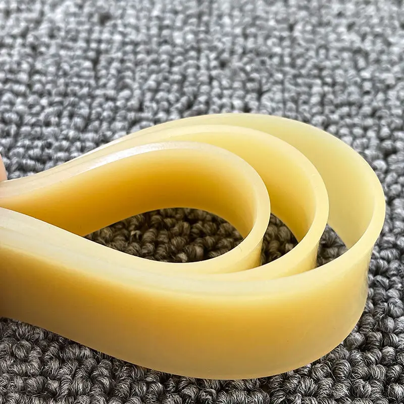 Banda de goma de cuero plano elástico grande y grueso para caza, tirachinas, rebote más rápido y fuerte, uso de catapulta, 3 piezas, 2,0mm - imagen 4