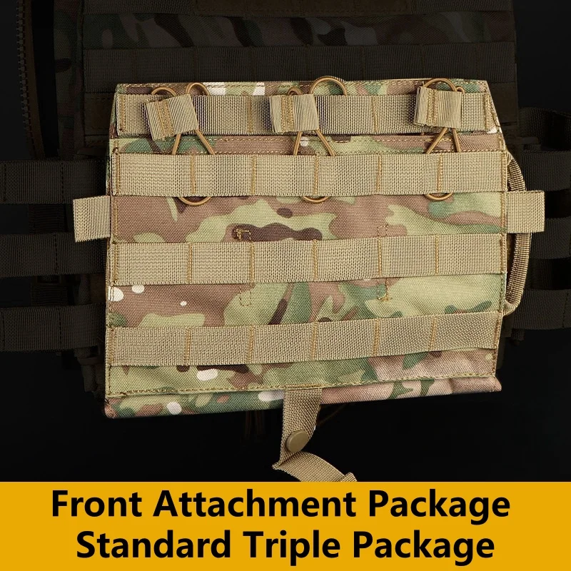 Paquete de accesorios delanteros para chaleco al aire libre Paquete triple estándar Equipo para exteriores Paquete de expansión MOLLE Material cuidadosamente seleccionado - imagen 2