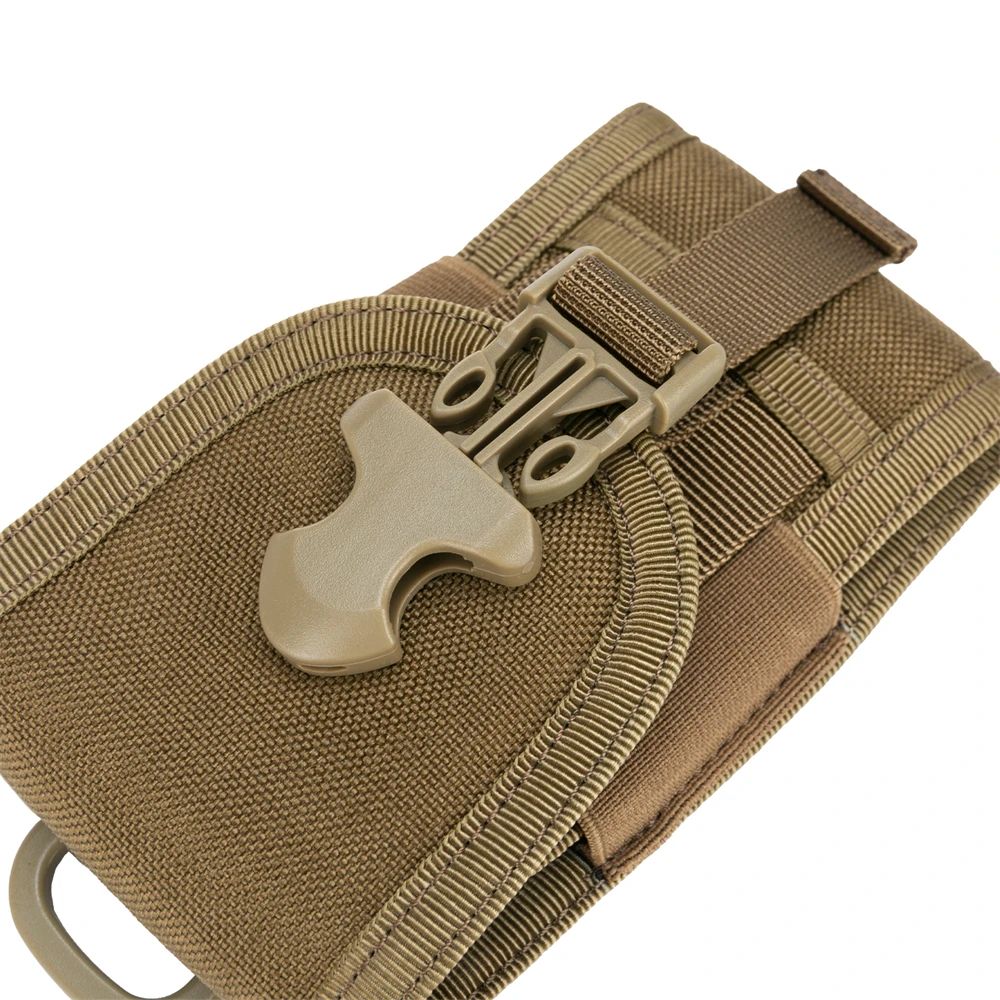 Bolsa táctica Molle para exteriores, riñonera de 4,7 pulgadas, funda para teléfono con hebilla EDC, bolsa de ciclismo para iPhone y Samsung - imagen 4