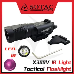 SOTAC X300V linterna táctica arma infrarrojo interruptor remoto riel Picatinny