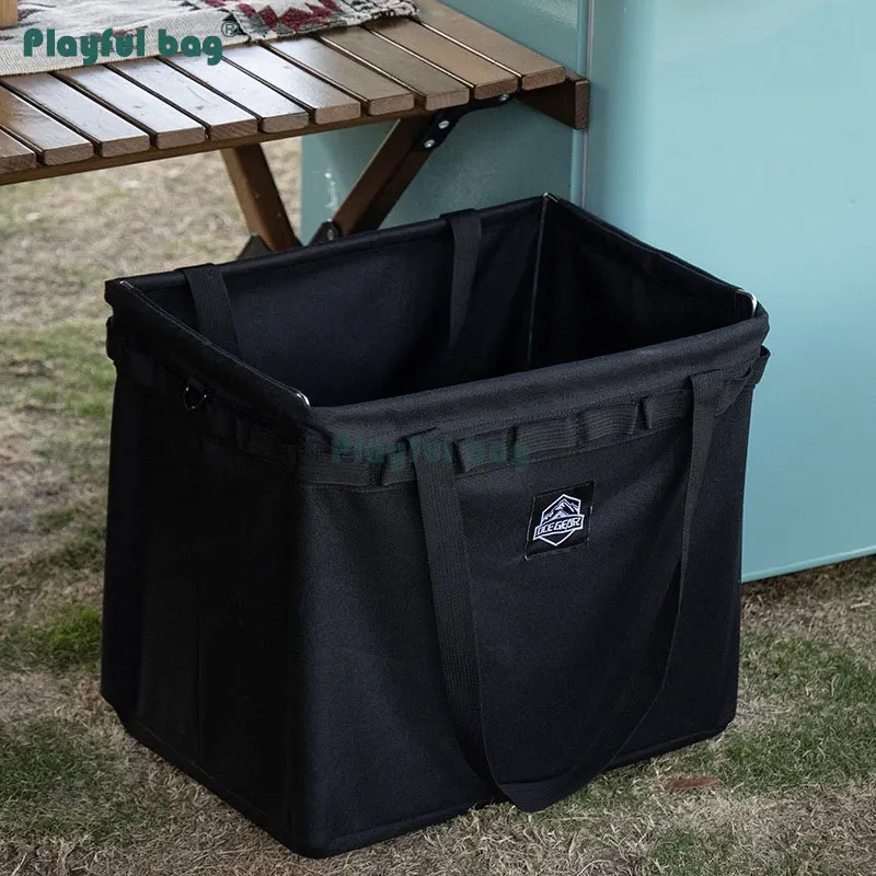 Bolsa de marco para acampar al aire libre, caja de herramientas plegable portátil, vajilla de viaje, lámpara de iluminación, bolsa de almacenamiento, equipo de Camping, AVA77 - imagen 2