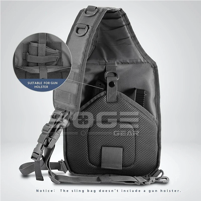 Bolso de hombro para exteriores, mochila EDC para caza, senderismo, Molle Assault Range, ajuste para almohadilla de 9,7" - imagen 5