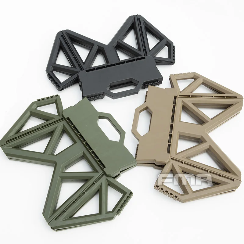 Tactics taburete plegable de plástico para exteriores, silla portátil para acampar, EDC Mazar - imagen 3