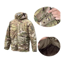 Chaqueta táctica ripstop con capucha y forro térmico
