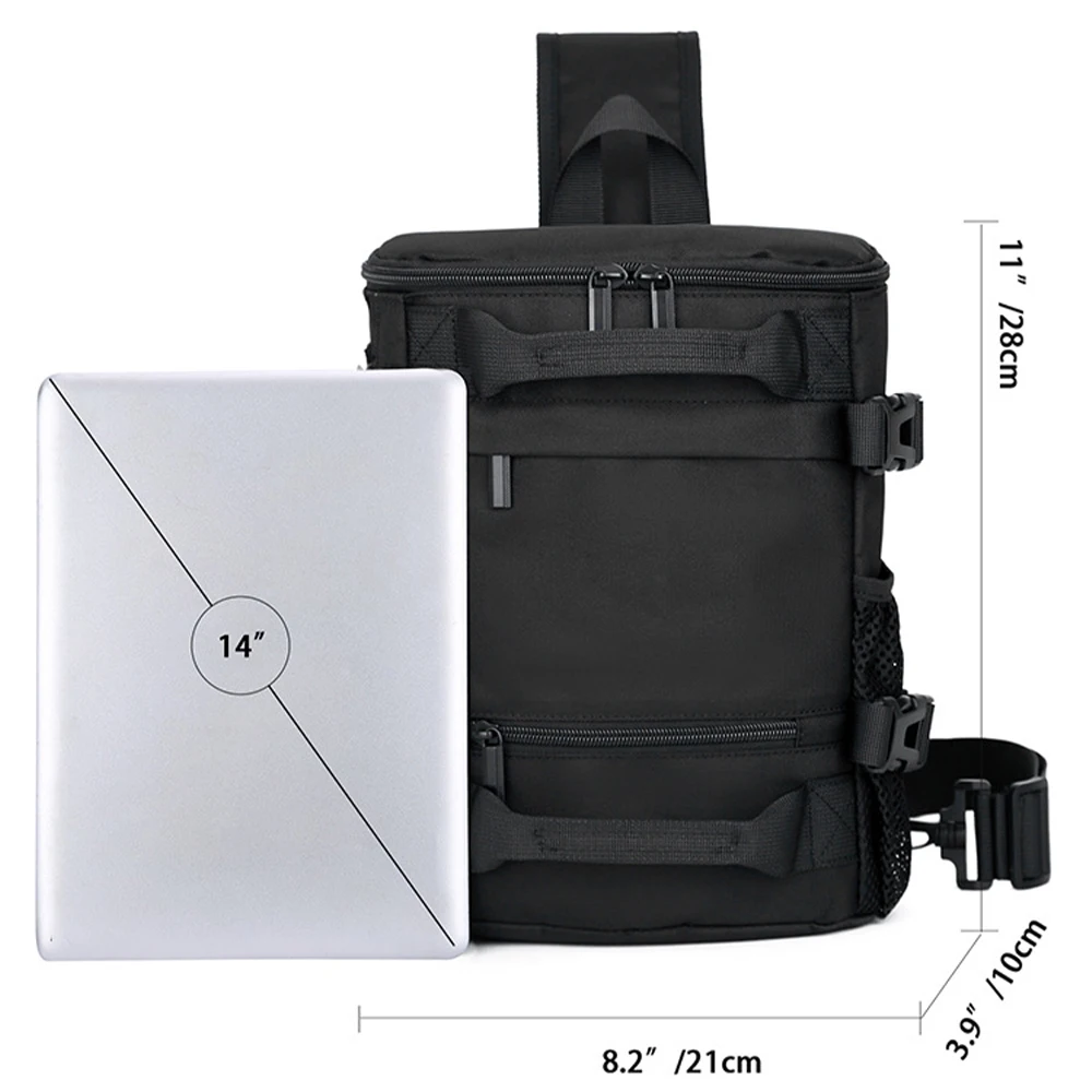 Bolsa de pecho táctica de 20L, bolso de hombro tipo bandolera, mochila EDC, bolsa de transporte, paquete de pecho impermeable para caza y escalada al aire libre - imagen 4