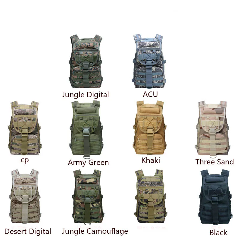 Mochila táctica multifuncional para exteriores, mochila de camuflaje de gran capacidad para hombre, mochila de Camping y senderismo para mujer - imagen 4