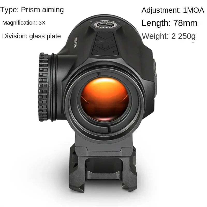 SPITFIRE Gen II 3X Prisma alcance AR-BDC4 retícula HD elementos de lente visión nocturna táctica caza Reflex Rifle alcance ajuste riel de 20mm - imagen 3