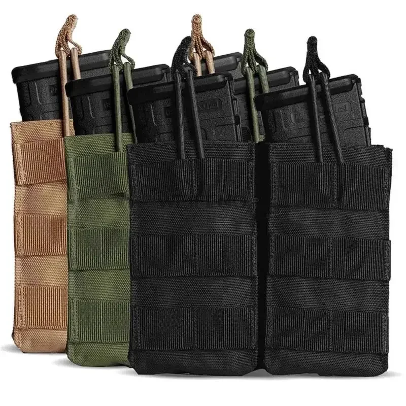 Bolsa para revistas Molle, bolsa doble para revistas de Rifle de 7,62/5,56mm, estuche para revistas M4 AR15 AK M6, accesorio táctico de caza - imagen 3