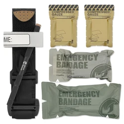 Kit de rescate para traumatismos de rinoceronte, torniquete médico de emergencia, vendaje, equipo de supervivencia táctico de primeros auxilios para emergencias al aire libre