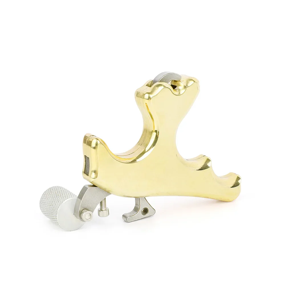 Arco compuesto de liberación de latón, 3 dedos, Manual para L/R, dispensador de pinza, herramienta de ayuda, tiro con arco, accesorios de caza - imagen 4