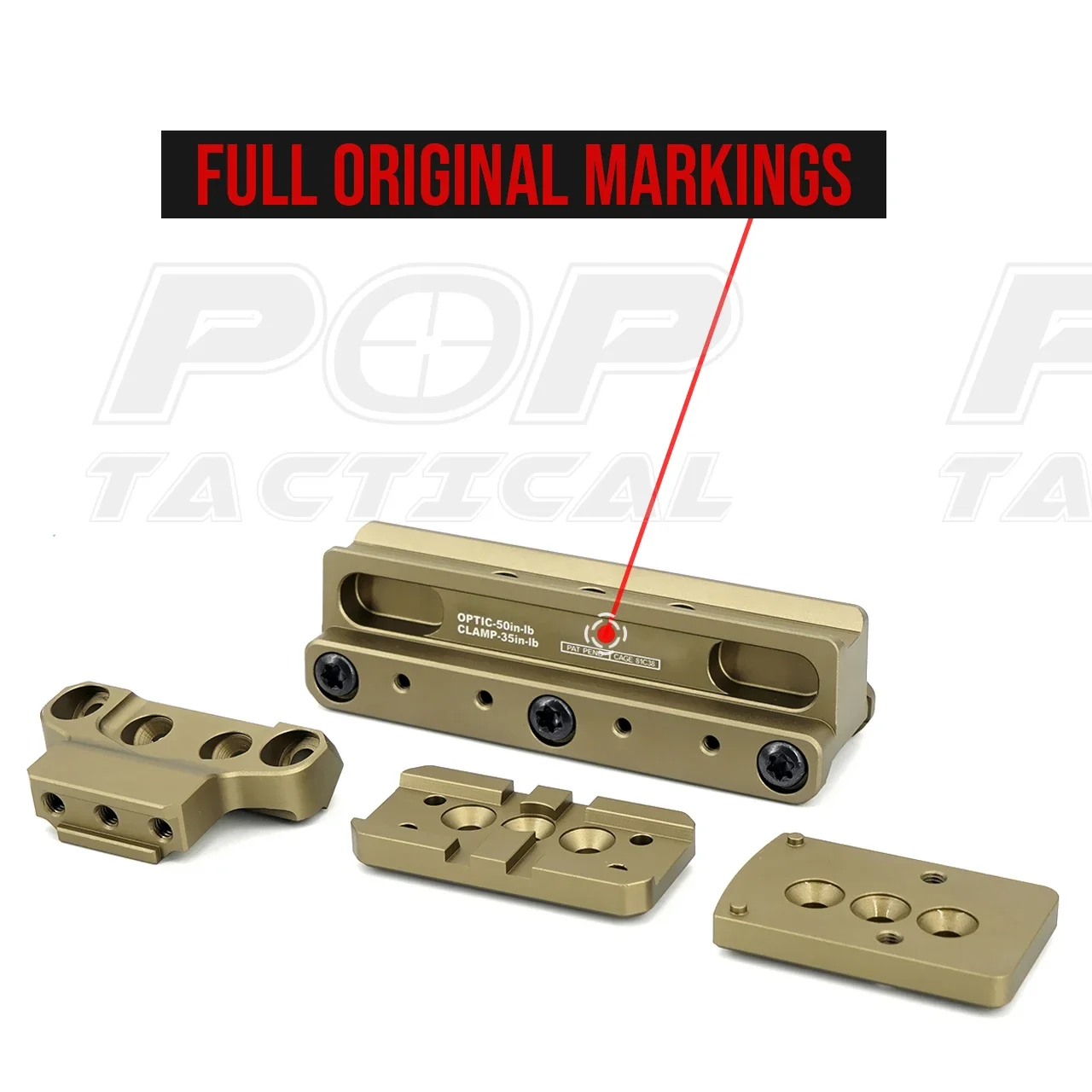 Adaptador óptico compensado RM06 de montaje rápido, juego de Base de visión de punto rojo t2, TA31, TA11, Airsoft Wargame, caza, Aluminio - imagen 3