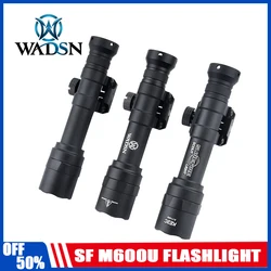 Linterna táctica SF M600U Surefire M600 linterna LED blanca potente linterna de Metal CNC Softair con tapa trasera constante