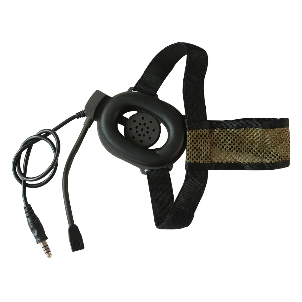 Auriculares tácticos Airsoft Bowman Elite II, auriculares Unilateral, arnés ajustable, orejeras militares, se ajustan a todos los enchufes PTT - imagen 4