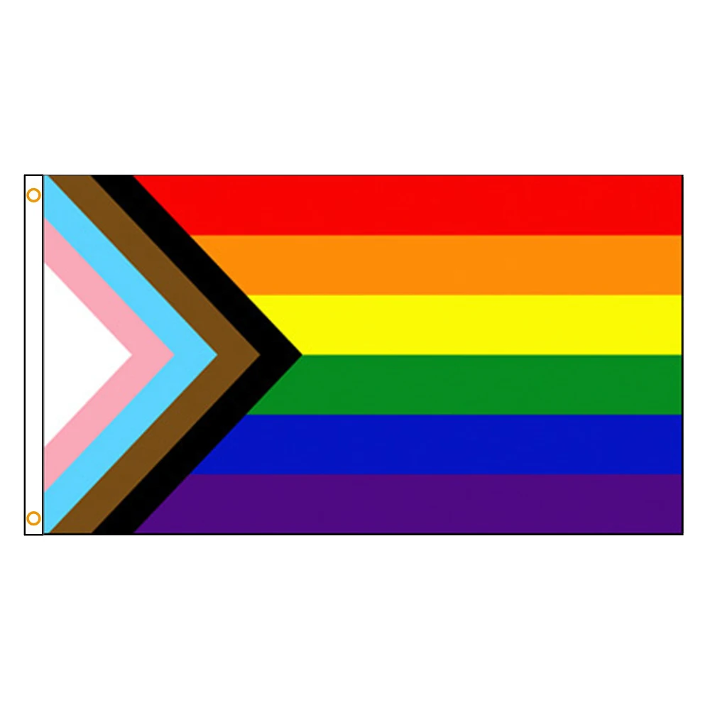 Bandera arcoíris LGBT de 90x150CM, pancarta del Orgullo Gay, bandera colgante para decoración