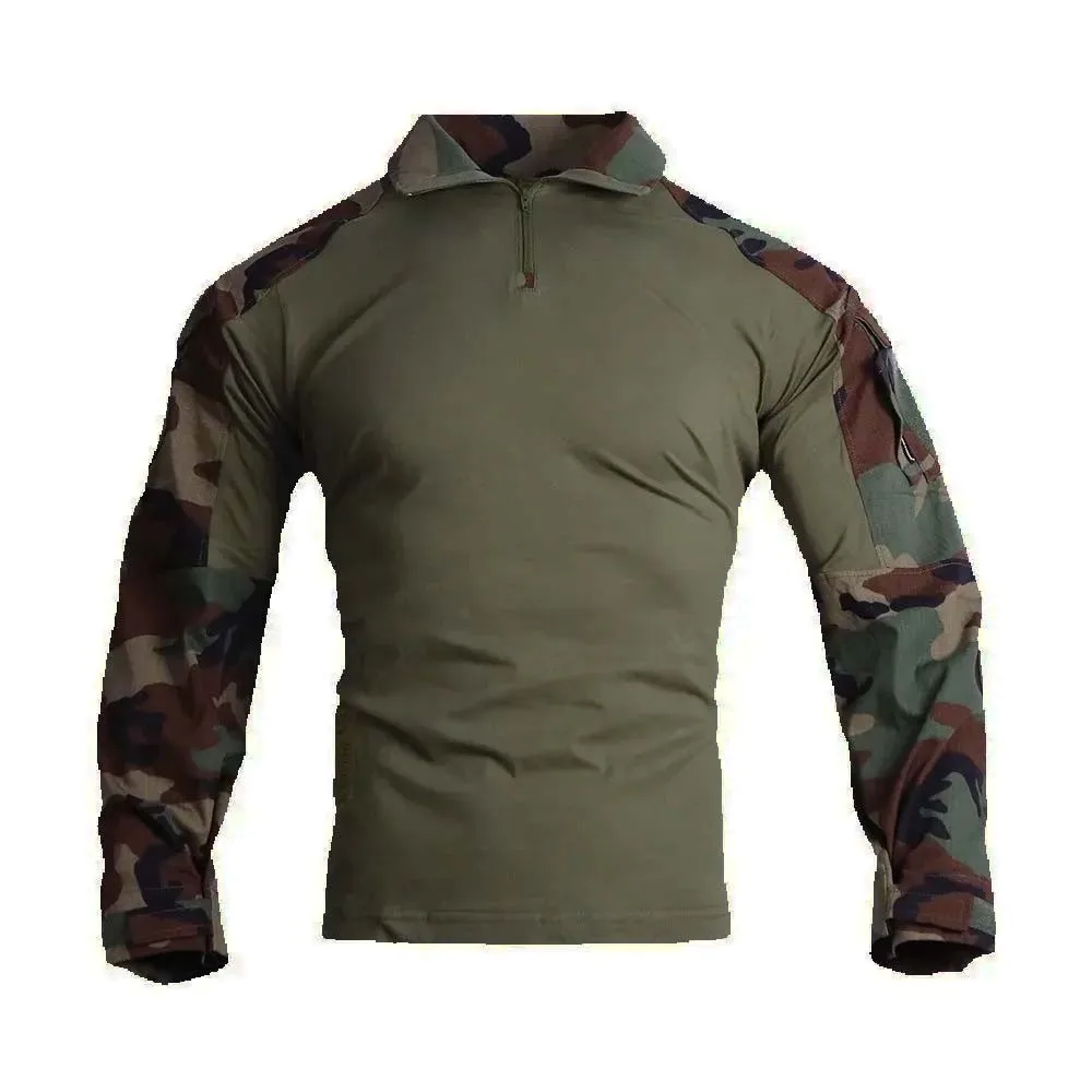 Camisetas de combate táctico AU para hombre, camisetas Gen3, camiseta de camuflaje, ropa de caza de manga larga, camisa de senderismo al aire libre, entrenamiento Airsoft - imagen 2