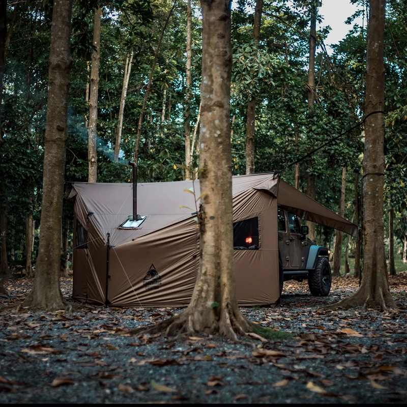 OneTigris-tienda caliente con estufa, hamaca ligera impermeable, trampa para acampar, senderismo, mochilero, viajes en coche Bushcraft - imagen 4