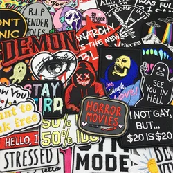 Parche bordado eslogan punk termoadhesivo – Insignia para chaqueta